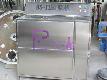 Il doppio dirige la macchina automatica di lavaggio delle bottiglie di vetro dei semi per la linea di riempimento della bevanda