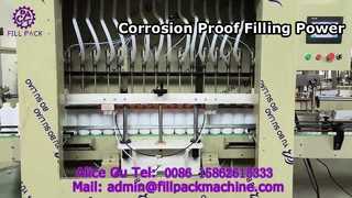 2115 J66 Riempitrice automatica anticorrosione a 16 stazioni rettilinea