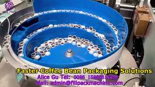 2273 J124 Confezionatrice verticale per chicchi di caffè con chiusura posteriore per la produzione di sacchetti con avvolgimento di film