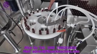 2231 J2 Macchina combinata rotativa per riempimento a 4 teste e tappatura a 1 testa per bottiglie piccole