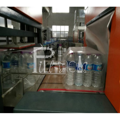 La L automatica il tipo bottiglia di vetro dell'ANIMALE DOMESTICO della bevanda dell'acqua dell'involucro del film di strizzacervelli del PE può attrezzatura
