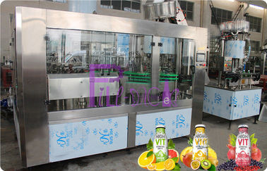 Macchina di rifornimento imbottigliante automatica del succo/tè della macchina del riempitore della bottiglia di vetro 6000 - 8000BPH