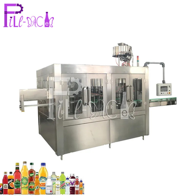Monoblock che lava l'attrezzatura di plastica della bottiglia di Juice Filling Capping Machine CGF32-32-10