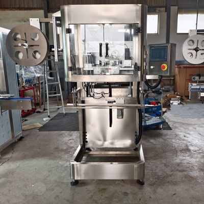 Barilotto di plastica attrezzatura automatica di involucro restringibile della macchina di rifornimento dell'acqua da 5 galloni