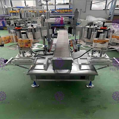 Il doppio della macchina di SUS304 40m/Min Automatic Flat Bottle Labeling ha parteggiato