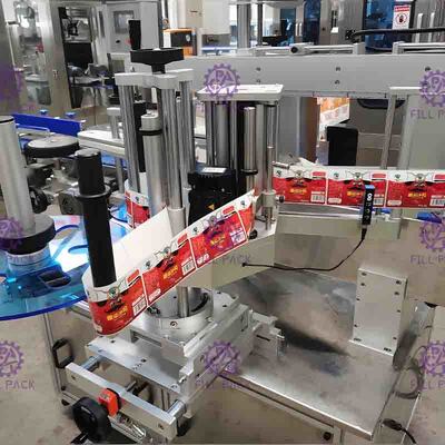 SUS304 40m/Min Flat Bottle Labeling Machine, applicatore quadrato dell'etichetta della bottiglia
