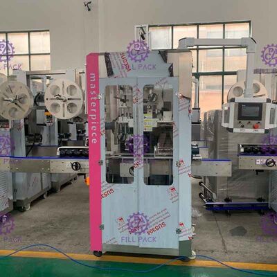 Doppia etichettatrice installata quattro lame movente della bottiglia con il driver di Panasonic