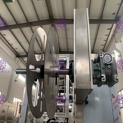 Etichettatrice degli strizzacervelli completamente automatici della bottiglia con il sistema d'etichettatura della manica della testa del doppio