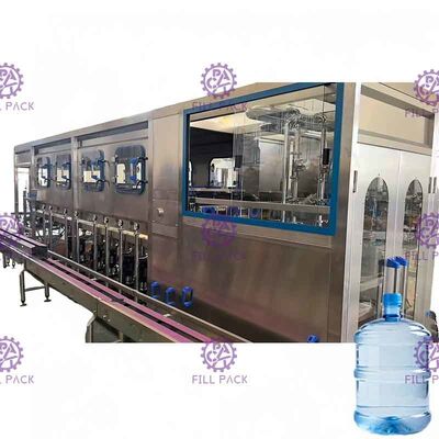 Riempitore dell'acqua del barilotto pianta 450 BPH della macchina di rifornimento dell'acqua da 5 galloni per l'acqua di Minear