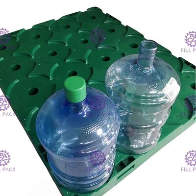 Su misura colori un pallet di plastica riciclato inferiore di 5 strati per una bottiglia di acqua da 5 galloni