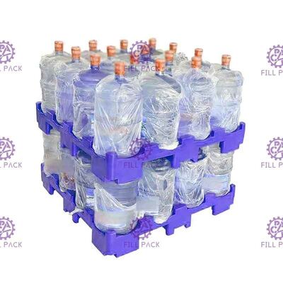 Su misura colori un pallet di plastica riciclato inferiore di 5 strati per una bottiglia di acqua da 5 galloni