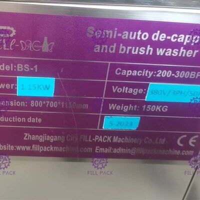 Testa industriale automatica della macchina 1 di lavabottiglie di gallone dei semi della macchina di rifornimento dell'acqua da 5 galloni