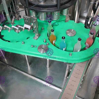 3 in 1 macchina di rifornimento gassosa Monobloc della bevanda della bottiglia di vetro con tirata Ring Cap