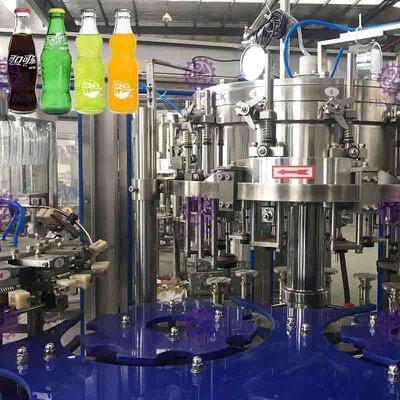 Monoblock 3 in 1 macchina di rifornimento gassosa della bevanda della bottiglia di vetro