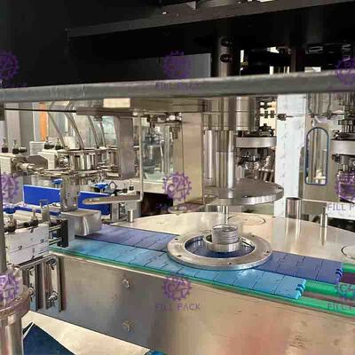 10000CPH 6 teste d'imballaggio liquide compatte Tin Can Seamer automatico