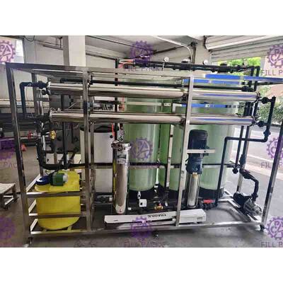 Piccolo tipo sistema del RO dell'acqua della vetroresina per la linea di produzione dell'acqua di bottiglia