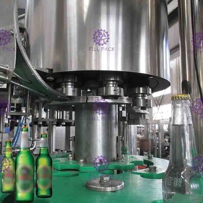 macchina di rifornimento della birra dei tappi corona della bottiglia di vetro 330ml con le valvole di NANQING