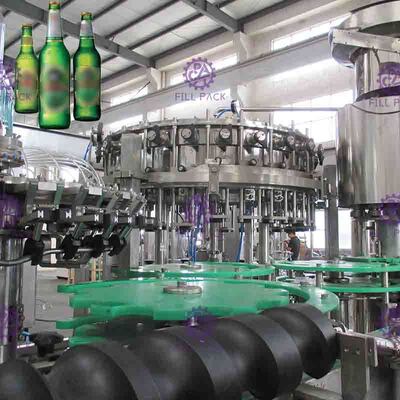 Attrezzatura ad alta velocità del riempitore della bottiglia di vetro della macchina di rifornimento della birra, pressione equilibrata