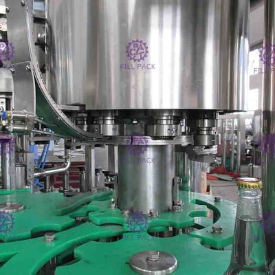 Attrezzatura ad alta velocità del riempitore della bottiglia di vetro della macchina di rifornimento della birra, pressione equilibrata