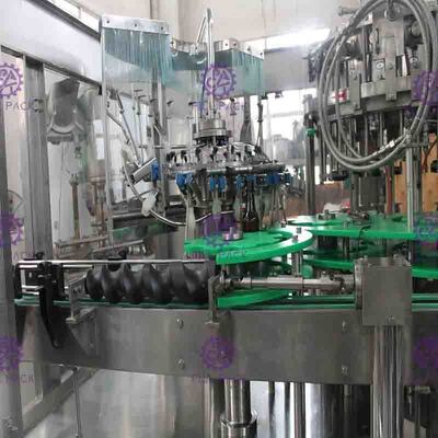 3 in 1 macchina di riempimento di sigillamento di lavaggio della birra della bottiglia di vetro, linea di riempimento della birra della bottiglia