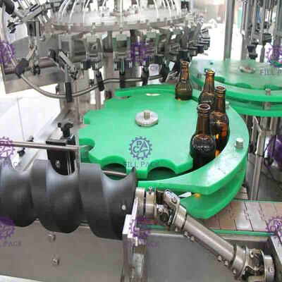 3 in 1 macchina di riempimento di sigillamento di lavaggio della birra della bottiglia di vetro, linea di riempimento della birra della bottiglia