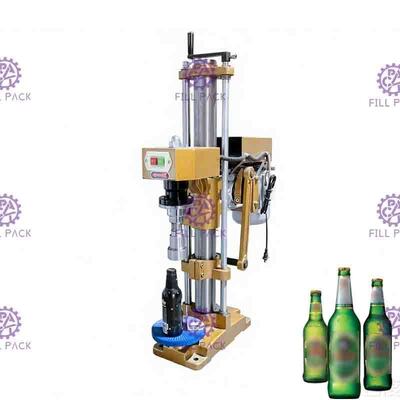 Bottiglia manuale di riempimento di vetro di birra del torchio tipografico manuale della tappatrice della bevanda gassosa automatica dei semi