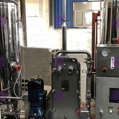 Doppio carro armato con la pianta carbonatante dello scambiatore del piatto per il miscelatore 1500L/H di CO2