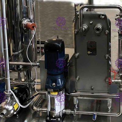 Doppio carro armato con la pianta carbonatante dello scambiatore del piatto per il miscelatore 1500L/H di CO2