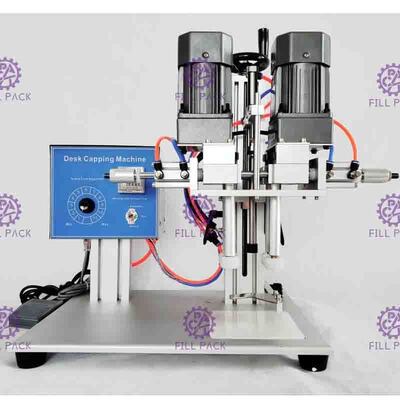 Tappatrice pneumatica da tavolino automatica della vite dei semi per la bottiglia della plastica dello spruzzo