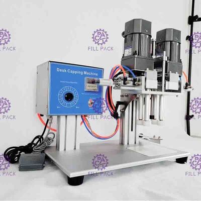 Tappatrice pneumatica da tavolino automatica della vite dei semi per la bottiglia della plastica dello spruzzo