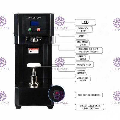 Il cucitore automatico della latta di Digital dei semi da tavolino può ANIMALE DOMESTICO a macchina di sigillatura può sigillatore