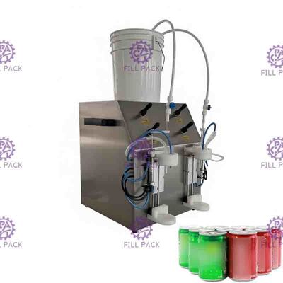 2 teste possono riempire l'attrezzatura per macchine gassate semiautomatiche 330ML 90mm