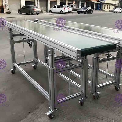 Attrito basso del PVC SUS201 del nastro trasportatore lineare della bottiglia con il motore di velocità