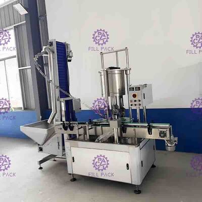 Sigillamento della bottiglia della vite dell'ANIMALE DOMESTICO di 4 teste/coperchiamento/macchina automatici della capsulatrice