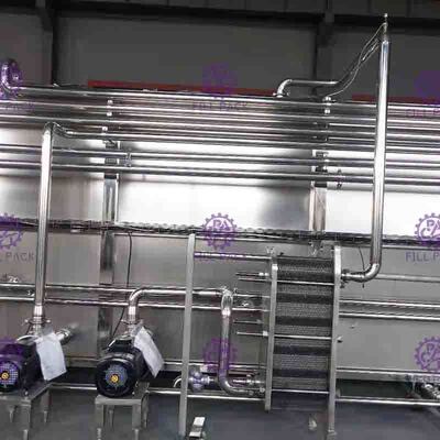 Linea strato di riempimento a caldo dell'isolamento termico del vapore dello sterilizzatore della macchina imballatrice della bottiglia