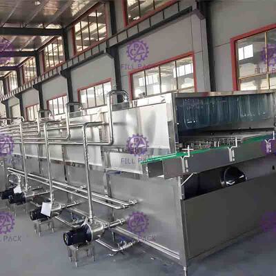 Linea strato di riempimento a caldo dell'isolamento termico del vapore dello sterilizzatore della macchina imballatrice della bottiglia
