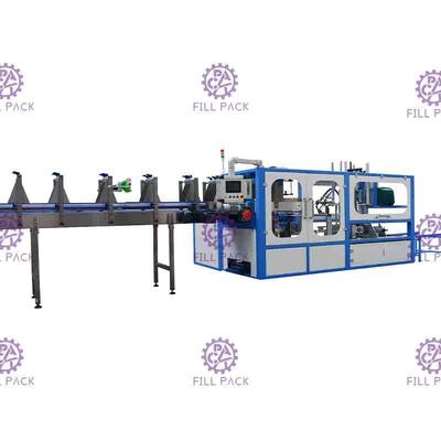 Impacchettatrice automatica della bottiglia di doppia fila per gli strizzacervelli di pellicola d'imballaggio