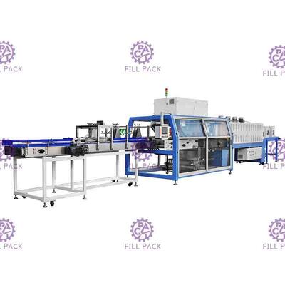 3 in 1 macchina imballatrice della bottiglia del cartone, macchina di imballaggio con involucro termocontrattile