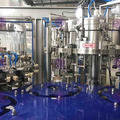 Vetro di plastica 3 dell'ANIMALE DOMESTICO del vino del succo dell'acqua gassata in 1 imbottigliatrice/attrezzatura/linea/impianti/sistema Monobloc