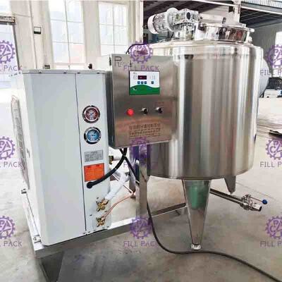 tipo orizzontale di raffreddamento diretto del serbatoio del rivestimento del sistema SUS304 del frigorifero del latte fresco 6000L