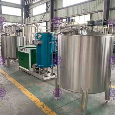 Bevanda aromatizzata Juice Mixing Processing Line 7000L/H con lo sterilizzatore del piatto UHT