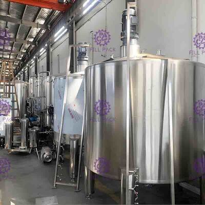 Bevanda aromatizzata Juice Mixing Processing Line 7000L/H con lo sterilizzatore del piatto UHT