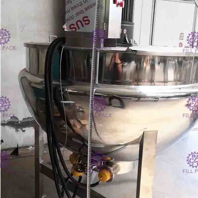 SUS304 bollitore rivestito del doppio del vapore di 3 strati con l'agitatore 200L