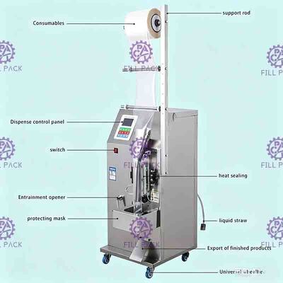 Macchina di sigillatura di riempimento della piccola bustina liquida 1000BPH per acqua potabile o succo
