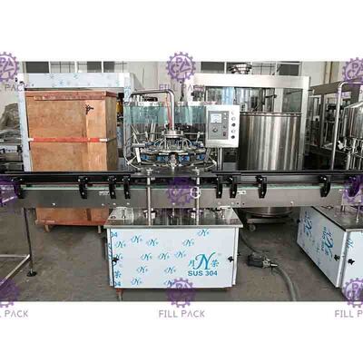 Imbottigliatrice dell'acqua SUS304/SUS316, linea di riempimento liquida pura della piccola scala
