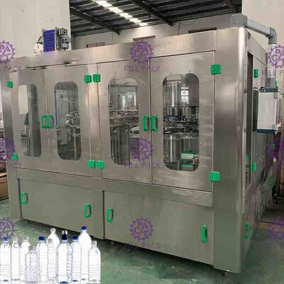 Macchina di rifornimento ad alta velocità dell'acqua minerale, macchina automatica di Monoblock di 18 teste
