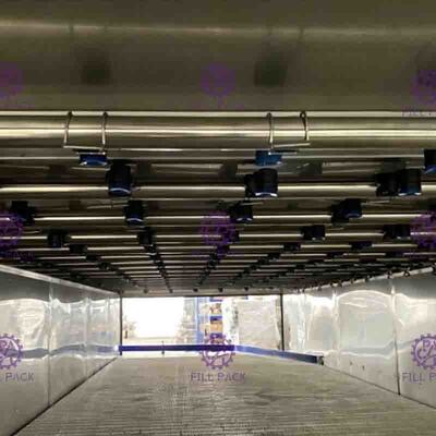 Attrezzatura automatica del tunnel di raffreddamento del pastorizzatore della macchina di riempimento a caldo 20000BPH