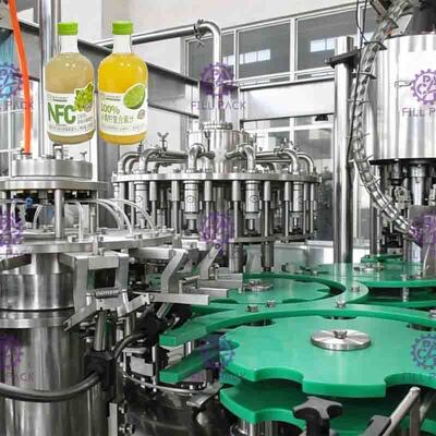 Il contatto SUS316 parte Juice Filling Machine adatto a cambiamento differente della bottiglia di dimensione