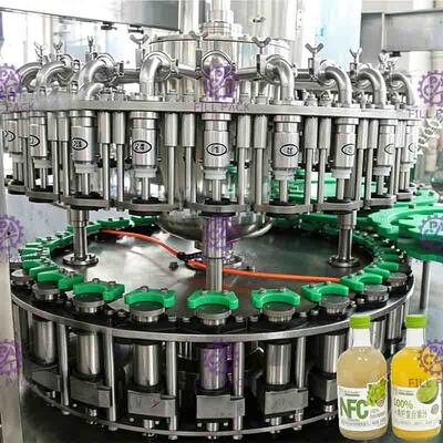 Macchina di rifornimento liquida della bottiglia di vetro di Full Auto, frutta Juice Filler 8000BPH