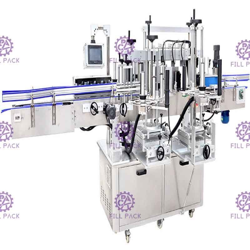 Doppio o linea d'etichettatura pianta dell'attrezzatura della macchina dell'etichettatore della bottiglia adesiva laterale dell'autoadesivo tre